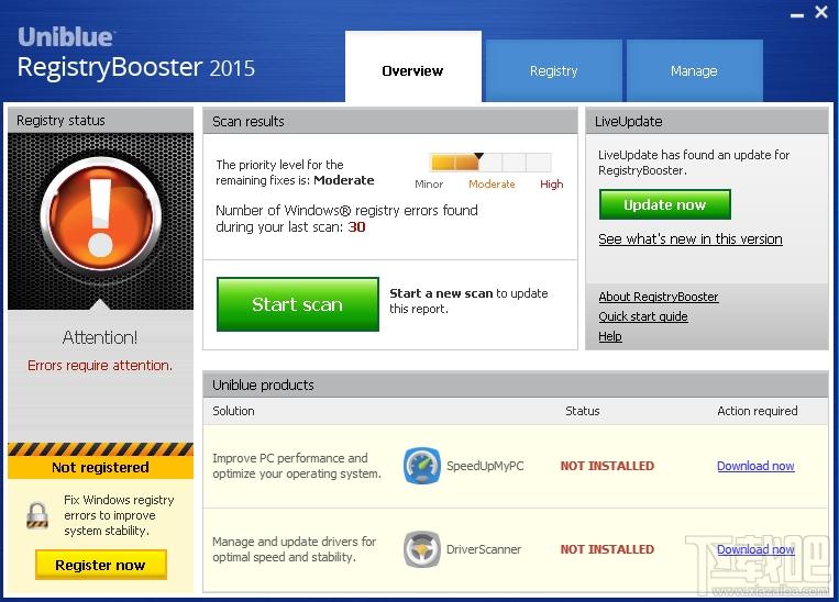 Uniblue,RegistryBooster,RegistryBooster下载